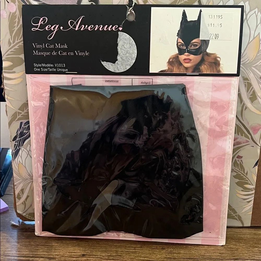 Leg Avenue Black Vinyl Cat Mask